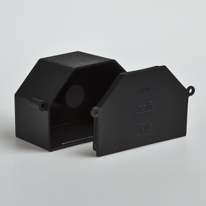 10132 Тусо Коробка расп. для заливки в бетон Рувинил 119х76,4мм, Н60мм