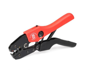 Кримпер CTK-11 для обжима изолированных разъемов с красной, синей и желтой манжетами КВТ