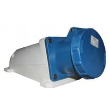 Розетка HT-133 63А стационарная 2Р+РE 220В IP-67