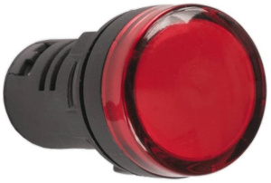 Лампа AD16DS(LED)матрица d16мм красный 230В AC IEK