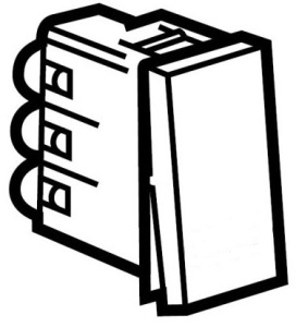 Legrand Mosaic 077000 Выключатель 1М, белый