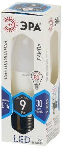 Лампа светодиодная LED Свеча B35-9W-860-E14 ЭРА