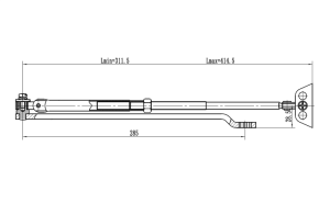 Рычаг-503 LONG удлиненный для доводчиков VIZIT