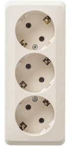 PA16-011K Розетка Кремовая Schneider Electric Этюд 3-я с заземлением