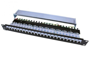PP3-19-24-8P8C-C6-SH-110D Патч-панель 19", 24 порта Hyperline