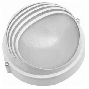 Светильник НПП1107 круг с ресничкой белый термостойкий 100Вт IP54 ИЭК