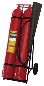 ОУ-50 ИНЕЙ Огнетушитель углекислотный, передвижной Пожтехника Центр