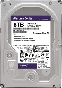 HDD 8000 GB (8 TB) SATA-III Purple (WD82PURZ) Жесткий диск (HDD) для видеонаблюдения Western Digital