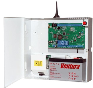 S632-2GSM-BK25-W (S632-2GSM-BK), Бокс-комплект под 7Ач, белый Устройство оконечное объектовое приемно-контрольное c GSM коммуникатором Проксима