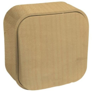 782260 Выключатель одноклавишный Дерево Legrand Quteo