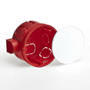 10181 Тусо Коробка распаячная для скрытой проводки Рувинил D65мм,Н40мм