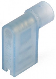 Разъемы флажковые «мама» в нейлоновом корпусе РФИ-М(н) 2.5–(6.3) (син) (100 шт) КВТ