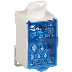 Распределительный блок на DIN-рейку РБД-400А IEK