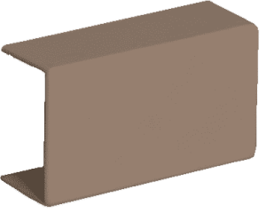 Переходник с возможностью отвода ПРХ 60х40-К Рувинил цвет Коричневый