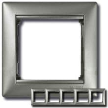 770155 Рамка Legrand Valena 5 постов Алюминий