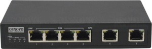 SW-20600(Без БП) Коммутатор 6-портовый Fast Ethernet с РоЕ SW-20600(Без БП) OSNOVO