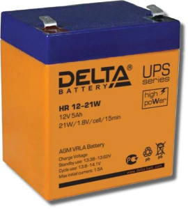 HR 12-21 W Аккумулятор герметичный свинцово-кислотный Delta