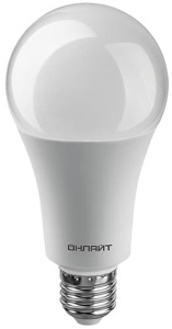Лампа светодиодная ОНЛАЙТ OLL-A70-30-230-4K-E27