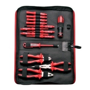 Набор диэлектрического инструмента электрика НИИ-08, 15 предметов КВТ