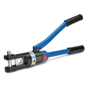 Пресс ПГР-300 ручной гидравлический для опрессовки с набором из 12 сменных матриц в прочном пластиковом кейсе КВТ