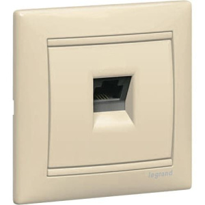 774338 Розетка Слоновая кость Legrand Valena телефонная 1xRJ11