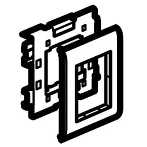 638086 Legrand Mosaic Суппорт 2 модуля для крышки 110мм Metra