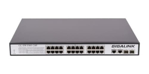 GL-SW-F001-24P Коммутатор с PoE GIGALINK