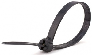 Кабельные стяжки повышенной прочности со стальным зубом КСЗ 3х100(ч) (100шт) КВТ