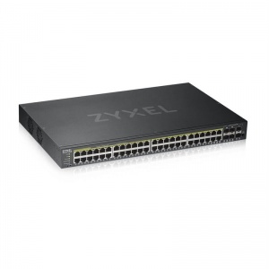 GS192048HPV2-EU0101F Гибридный Smart коммутатор PoE+ NebulaFlex rack 19", 44xGE PoE+, 4xCombo (SFP/RJ-45 PoE+), 2xSFP ZYXEL